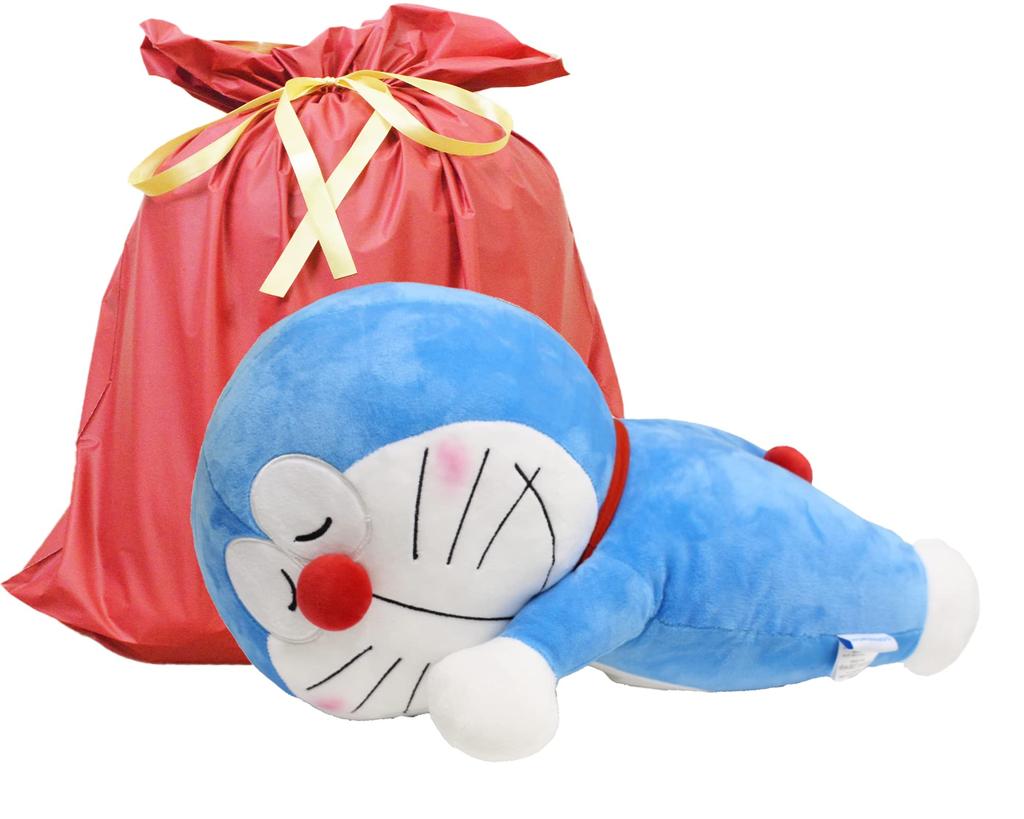 MORIPiLO Tělový polštář Morishita pro děti a dospělé Doraemon Blue Bag 45cm Nadýchaný materiál Vycpaný polštářek Postavy Zboží Shogakukan 4620697 (Dar
