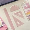 4pcs/set 20cm Straight Ruler Multi-functional Math Ruler Cute Aesthetic School Supplies Measuring Tools for Students Supplies