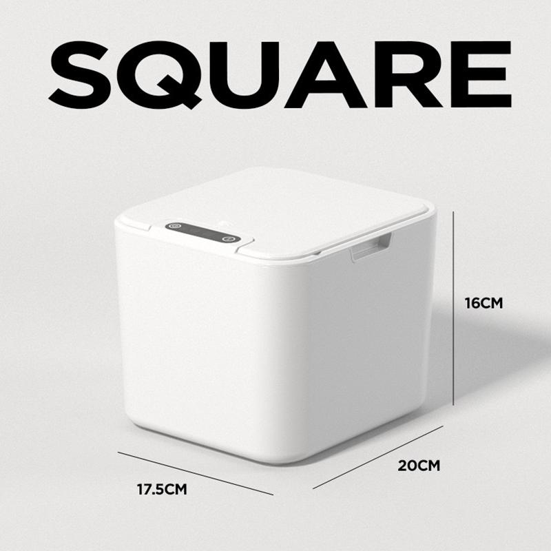 5L Square Intelligent Induction Desktop Car Mounted Small Smart Trash Can