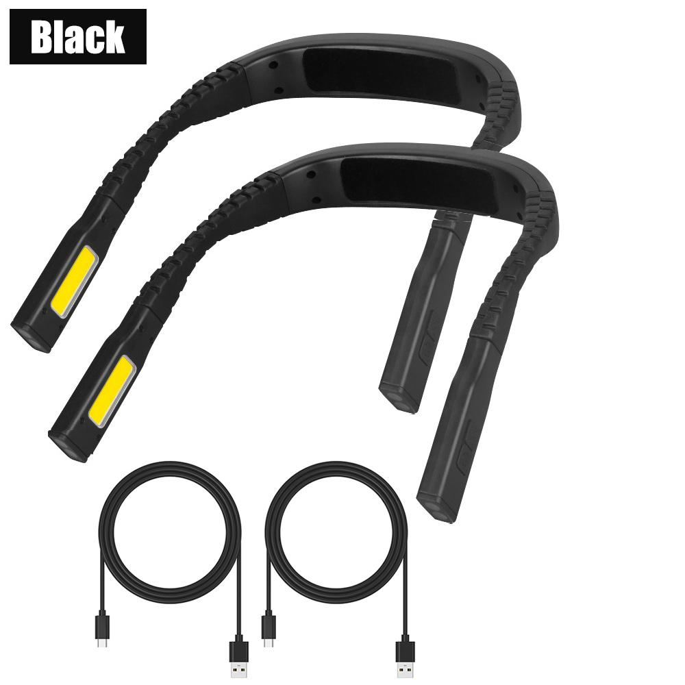 LED Neck Lamp Mini Flexible Hanging Neck Book Reading Lamp USB Rechargeable Specialty Night Flashlight For Knitting Camp Repair