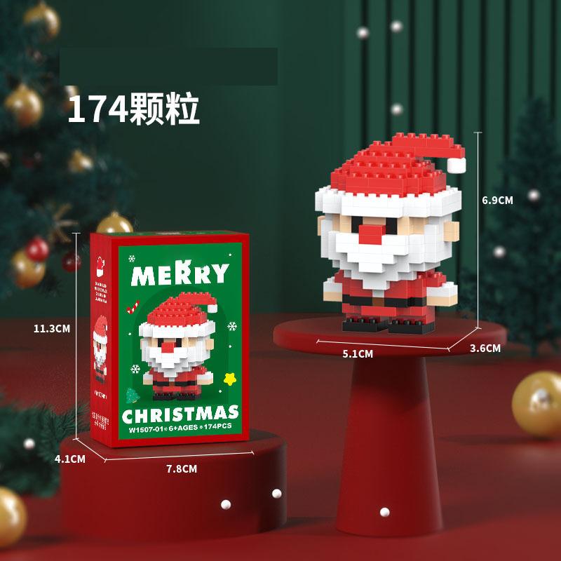 Christmas Gifts Reindeer Mini Building Blocks for Children Girl 6 Year Old christmas winter village mini blocks construction set