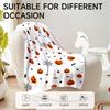 1 piece Halloween-themed flannel blanket with pumpkins and spiders, perfect for sofa, bed, or office. Ideal gift for family, fri
