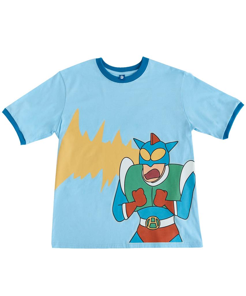 Daenkkomma Crayon Shin-Chan Action Mask Short Sleeve Glow-In-The-Dark T-Shirt
