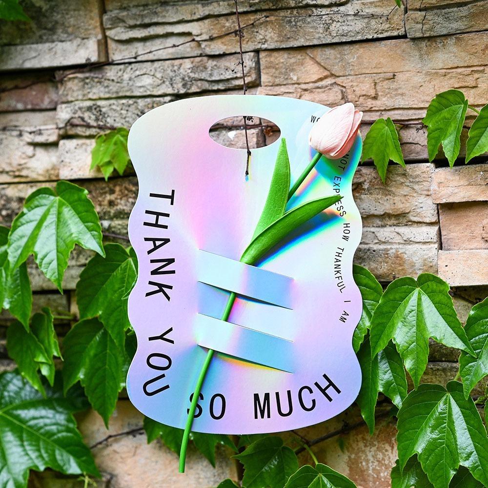 

10pcs Paper Handheld Flower Box Laser Card Gift Packaging Boxes Teacher s Day Style 1