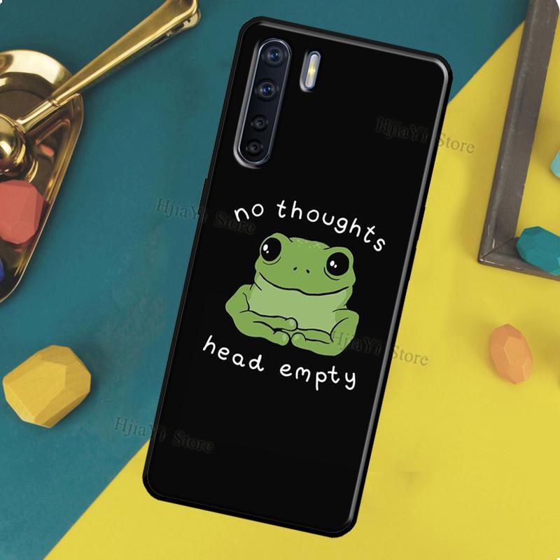 Cute Cartoon Frog Case For OPPO A96 A76 A16 A94 A74 A54 A77 A17 A16 A52 A72 A91 A93 A5 A9 A31 A53 A57s Cover