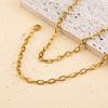 1pc 5pcs Necklace Bracelet Sets Stainless Steel 4mm Frame Link Chain Lobster Clasp Women Jewelry Making Handmade Birthday Gifts