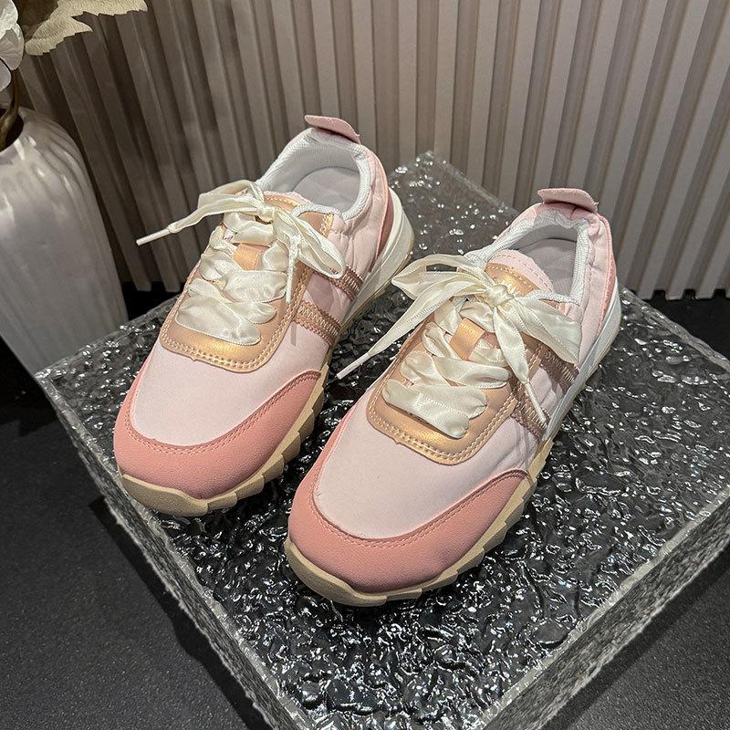 Silver Forrest Gump Shoes Women's Spring and Summer New Breathable Moral Training Shoes Casual Sports Shoes Canvas