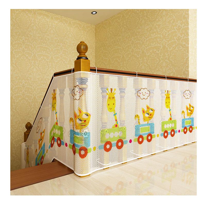Thickened Safety Rope Net for Balcony & Stairs - Colorful Child Protection Net (2m X 3m)