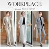 Ensemble Costume d'Affaires à Carreaux pour Femme