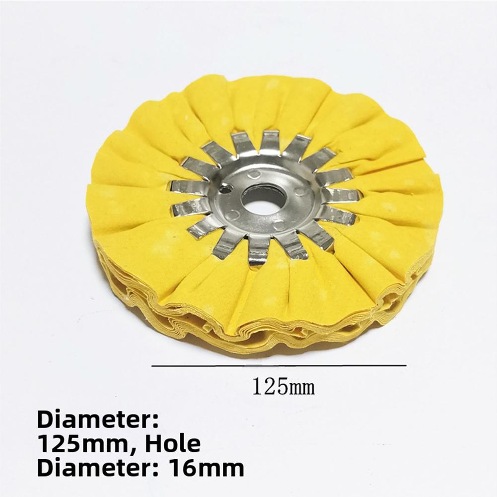 Cotton Buffing Disc Flap Polishing Wheel Cotton Abrasive Cloth Machine Compatible Quick Attach Polishing Wheel