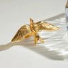 Stainless Steel Peace Dove Elegant Open Rings for Women Adjustable Punk Style High-End Retro Style Non Fading Jewelry Accessory