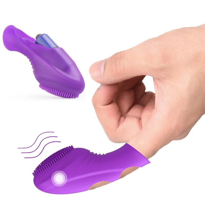 G Spot Vibrator Massage Silicone Finger Sleeve Clitoris Stimulation Vibrating Egg Sex Toys For Women Masturbation Adult Games