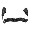 13 Pin Plug to 7 Pin Socket Trailer Power Extension Cable 9.84FT Coiled Trailer Wiring Adapter for RVs Trailers
