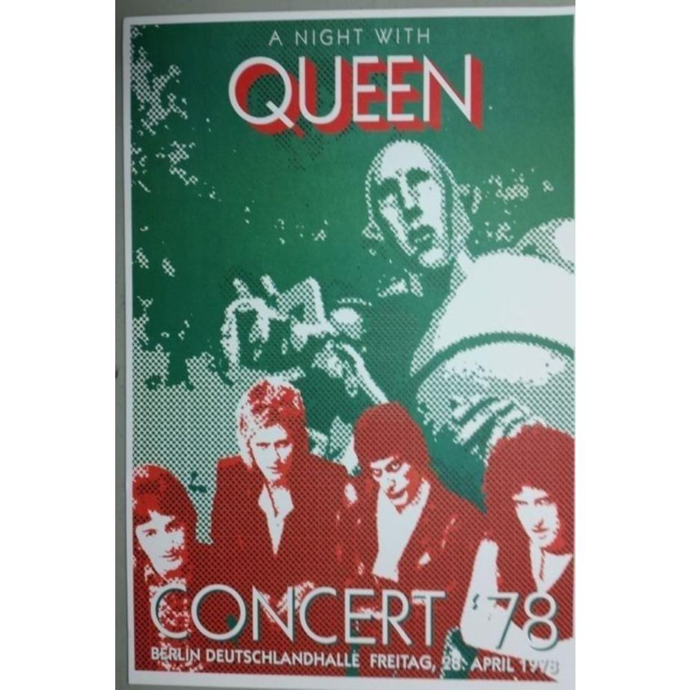 Metal Queen Band Wall Decor, Handmade 3D Tin Art for Living Room Bedroom Music Studio