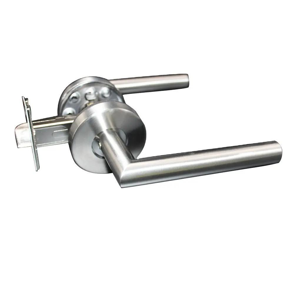 American Style Bathroom Door Lever Lock - 304 Stainless Steel, Toilet Passage Room