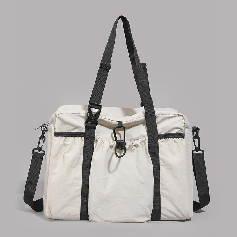 

Спортивная наплечная сумка большой вместимости для отдыха, женская новая простая нишевая сумка-мессенджер, легкая сумка-мессенджер белый