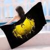 WU-T--TANG CLAN Band Bath Towel Microfiber Soft Water Absorbing Breathable For Girl Kids Decorative Cartoon Beach Towel
