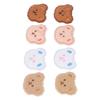 8pcs Bear Patch Cute Bear Pattern Easy Iron Cartoon Patches DIY Craft Bear Iron On Patches for Dress Package