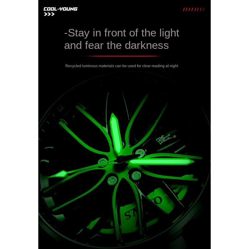 OLEVS Brand Watch Fashion Trend with Hollow-out Luminous Waterproof Quartz Watch Men's Watch Men's Watch