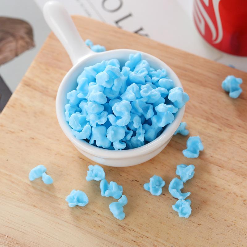 PVC Simulation Parts Realistic Popcorn Slime Crystal Mud Filling DIY Edible Toy Decoration Accessories  100g/lot