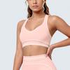 New contrasting color tight high elastic breathable yoga suit six-piece sports running fitness yoga suit women