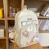 Schoolbag Light Pain Bag School Bag Large Capacity Backpack Ultra Light Girls Bag Pain Bag Junior High School Second Dimensional Girls Wind Backpack