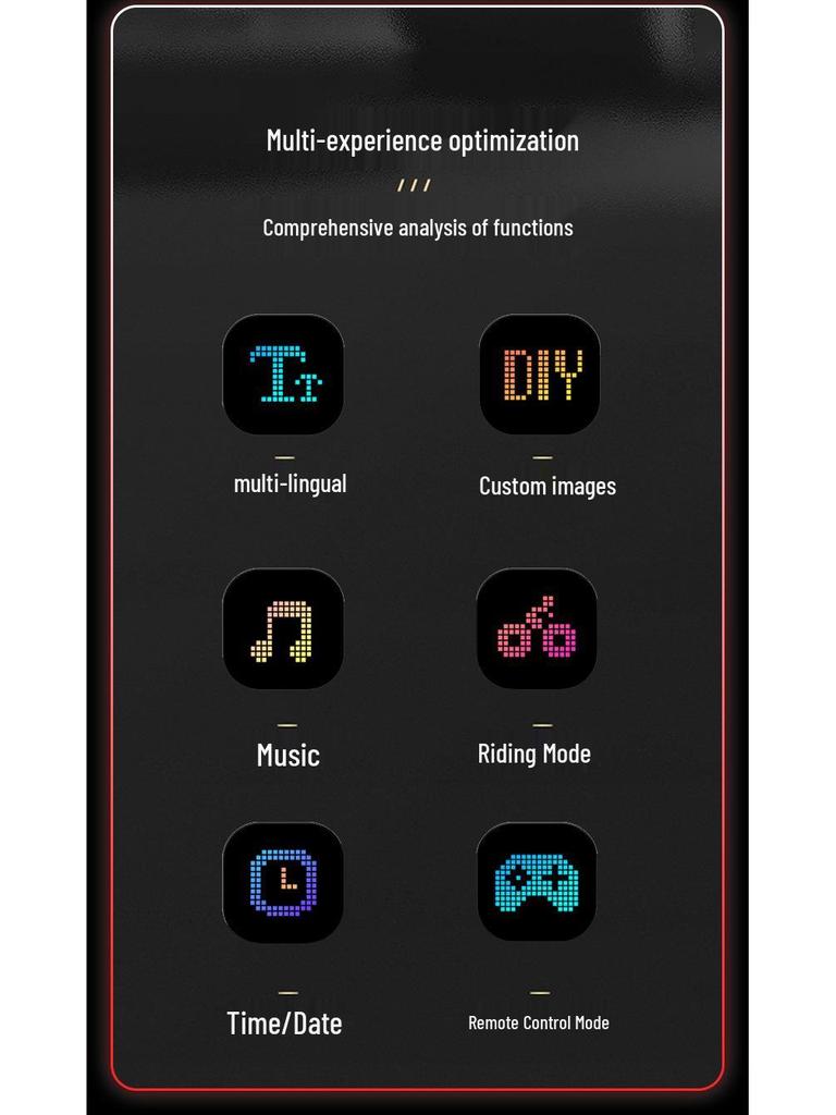 Truck Devil Eye Dynamic LED Light: Smart Car Sticker with LED Screen