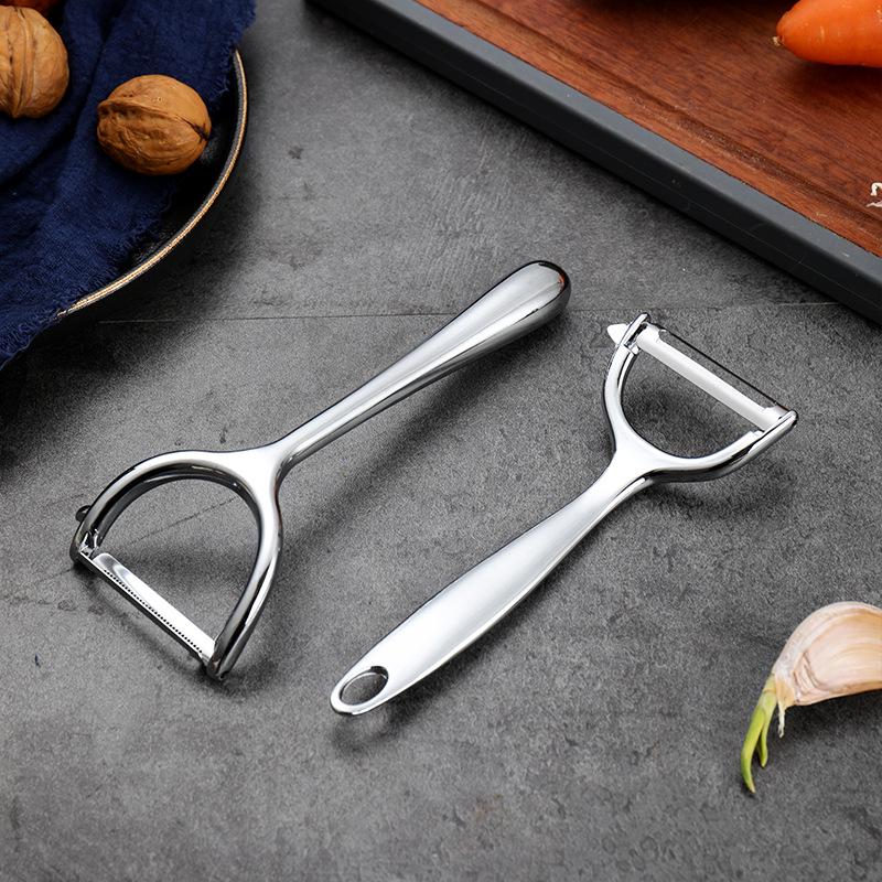 Island Qi Multi-functional Zinc Alloy Fruit & Melon Peeler - Household Kitchen Tool