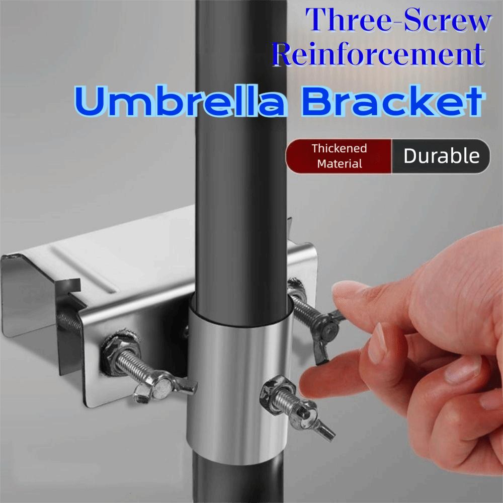 Water-proof Umbrella Clamp Bracket Anti-rust Deck Umbrella Mount Sturdy Umbrella Stands Bench