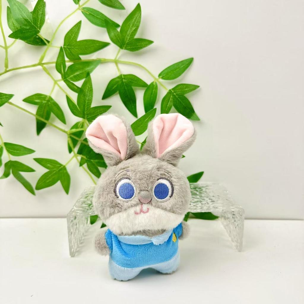 Nuovo Crazy Zootopia Poliziotto Coniglio Judy Volpe Nick Fulmine Ciondolo di Velluto Portachiavi Zaino Carino
