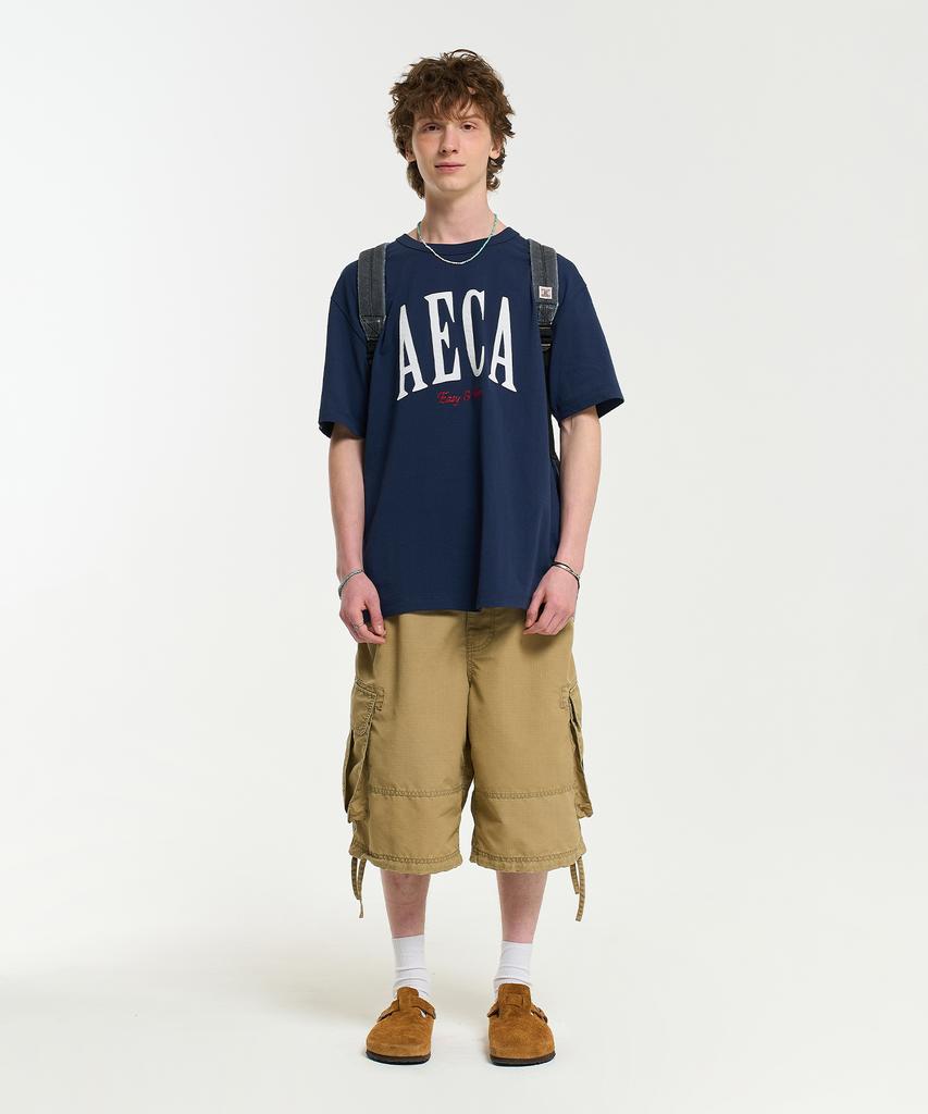 AECA (Unisex) Aeca Symbol Felt Half Sleeve Tee (3Color)