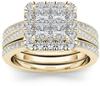 Anelli Coppia Placcati Oro con Zirconi - Gioielli Classici Europei e Americani