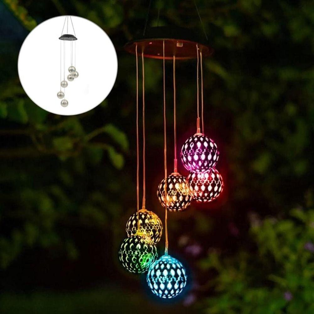 Weatherproof Solar Wind Chime Light LED Garden Lawn Lights Funny Garden Decoration  Outdoor