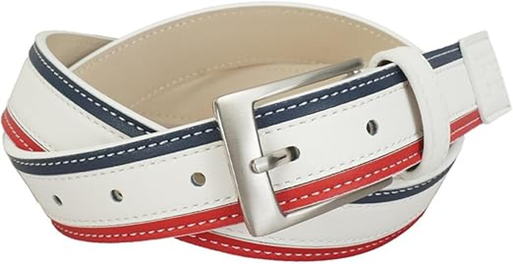 

Belt Golf FR [Pin Apparel] Women s (Tricolor Pattern) / / 622-4282800 030_White