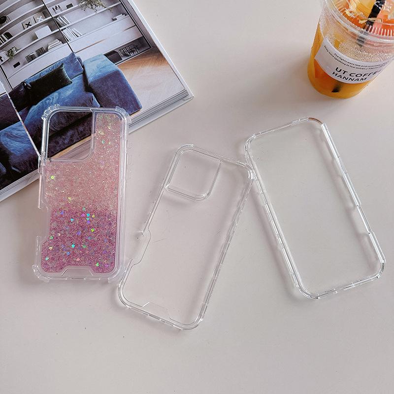 Three-proof Mobile Phone Case for IPhone16promax Colorful Three-in-one Glitter Glue Mobile Phone Case