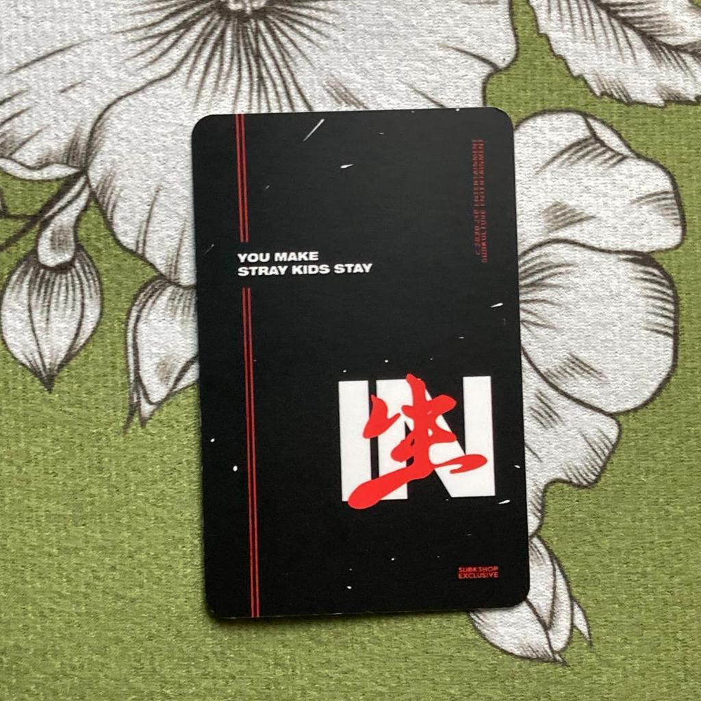 [USED] Straykids IN student subk shop Hyunjin trading card