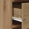 Makeup Table with Mirror Lighting (2 pcs) Brown Particleboard