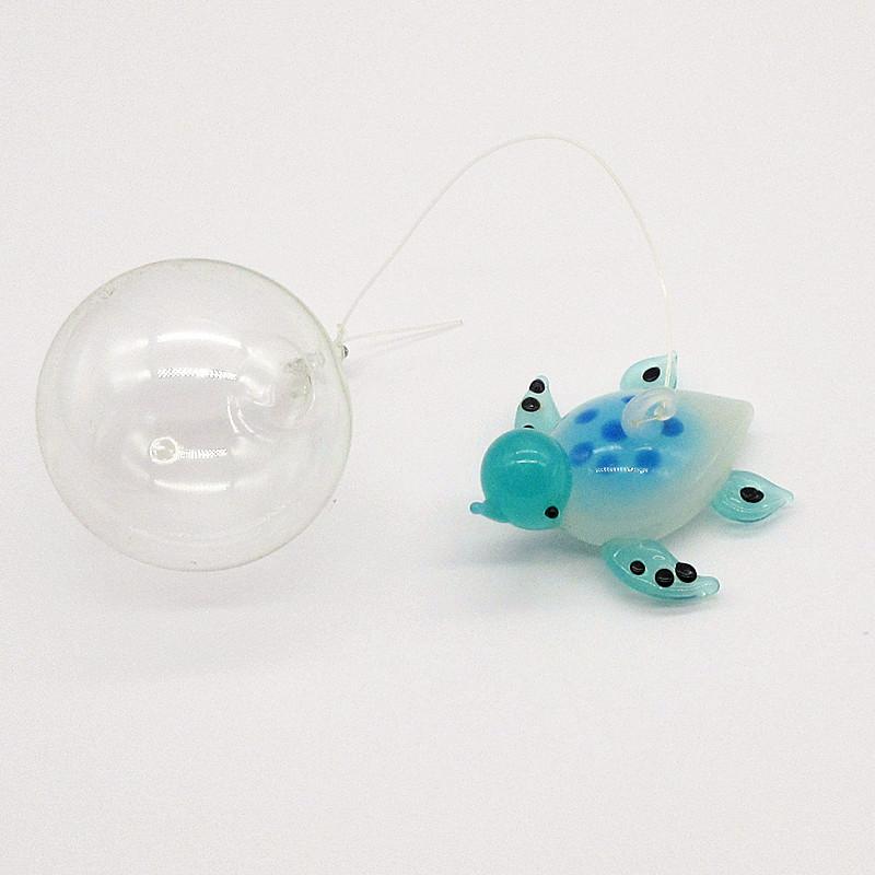 Custom Handmade Floating Glass Killer Whale Mini Figurine Aquarium Decoration Pendant Accessories Art Marine Animal Orcas Statue