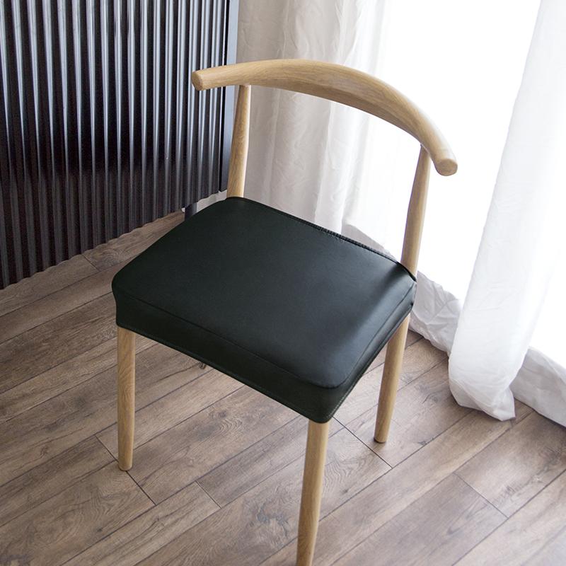 

Waterproof PU Leather Chair Seat Cover Faux Leather Stretch Backrest Chair Cover Dining Room Kitchen Hotel Anti-dirty Slipcover 1 Pcs