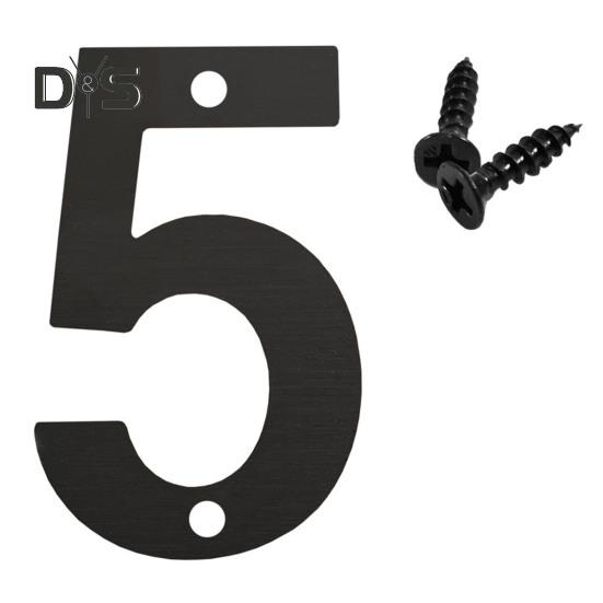 Schwebende Hausnummern für den Außenbereich, Adress- und Türnummern aus Edelstahl/Metall für Zuhause, Büro, Briefkasten, Hof