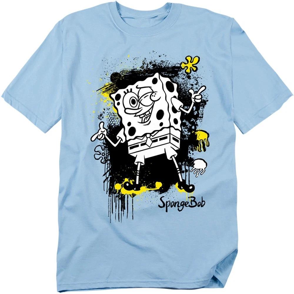SPONGEBOB SQUAREPANTS INK SPLATTER Licensed Adult Graphic Tee Shirt SM-3XL XL