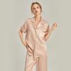 Shanmuer Women's Mulberry Silk Pajama Set - Two-Piece, Wearable Outdoors, Spring/Autumn