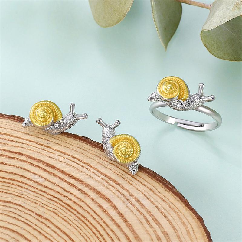 Snail Ear Studs Jewelry Eye catching Snail Ear Adornments Dainty Snail Earrings Adornment for Man and Women