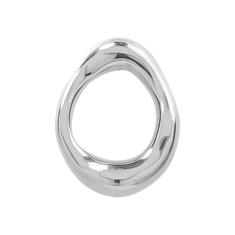 100% Stainless Steel Heart Charms For Jewelry Making Bracelets Earrings Accessories 6pcs/Lot Silver Color Irregular Pendant Bulk