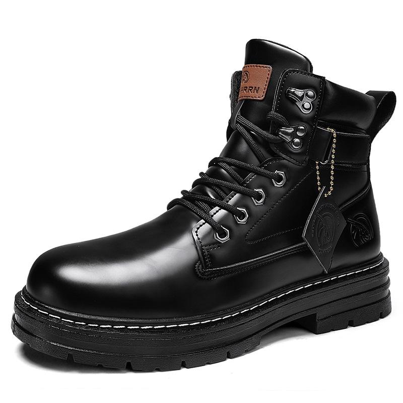 Outdoor men's tooling boots autumn and winter new high-top casual small yellow boots trendy fashion Martin boots 0227