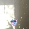 1/6 pezzi finto cristallo acchiappasole decorazione appesa con catena interno esterno casa giardino colorato arcobaleno creatore prisma pendente ornamento