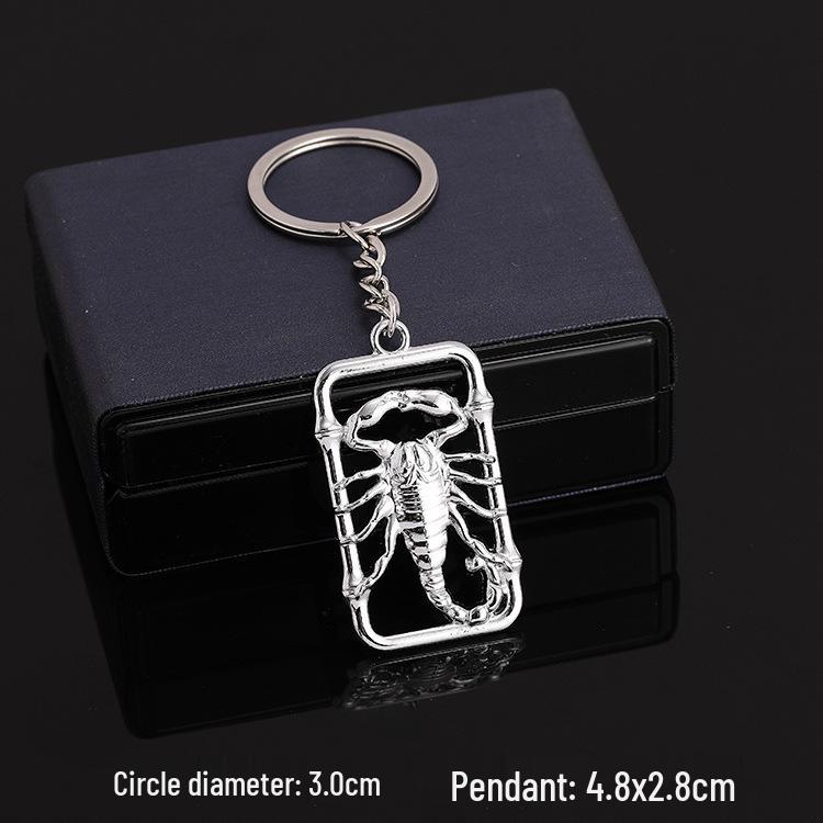 European & American Rock Guitar Keychain: Hip Hop Drip Oil Alloy Pendant Charm for Women's Bags
