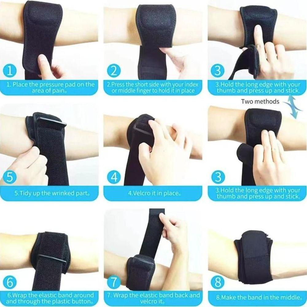 Compression Adjustable Elbow Brace Breathable Support Elbow Pads Tennis Elbow Strap  Golf Ball