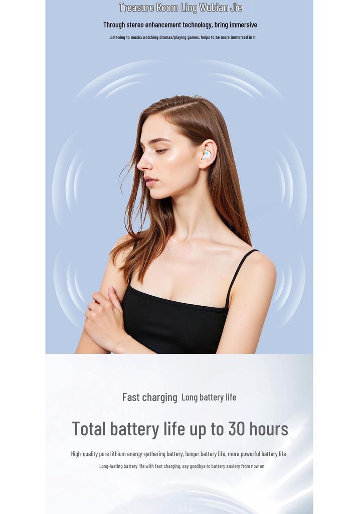 Bluetooth Earphones Q12: Two Pairs, High-Quality Wireless In-Ear, Sports & Sleep with Super Long Battery Life