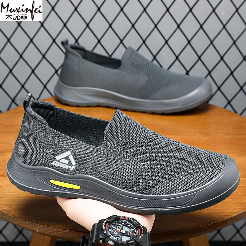 Mode Herren Sommer Schuhe Stoffschuhe Sneaker Neu Atmungsaktives Mesh Slipper Weich Besohlt Herren Stoff Freizeitsneaker Sale